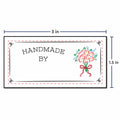 Cotton Wrapped in Flowers (1.5"x3"-Cotton) custom cotton label, quilt label personalized, ideas for quilt labels, quilt labels sayings