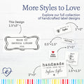 Cotton Snake Frame (1.5"x3"-Cotton) custom cotton label, quilt label personalized, ideas for quilt labels, quilt labels sayings