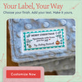 Cotton Christmas Stamp (1.5"x3"-Cotton) custom cotton label, quilt label personalized, ideas for quilt labels, quilt labels sayings