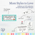 Cotton Christmas Stamp (1.5"x3"-Cotton) custom cotton label, quilt label personalized, ideas for quilt labels, quilt labels sayings