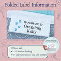 Cotton Paw Prints (2"x1"-Cotton) custom cotton tags cotton labels for clothing cotton clothing labels