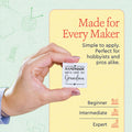 Cotton Modern Handmade with Love (1.5"x1.5"-Cotton) custom crochet tags custom tags for crochet items handmade labels for crochet