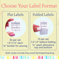 Cotton Modern Handmade with Love (1.5"x1.5"-Cotton) custom crochet tags custom tags for crochet items handmade labels for crochet