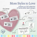 Cotton Floral Bee (2"x1"-Cotton) custom labels for handmade items custom fabric tags for handmade items handmade item tags