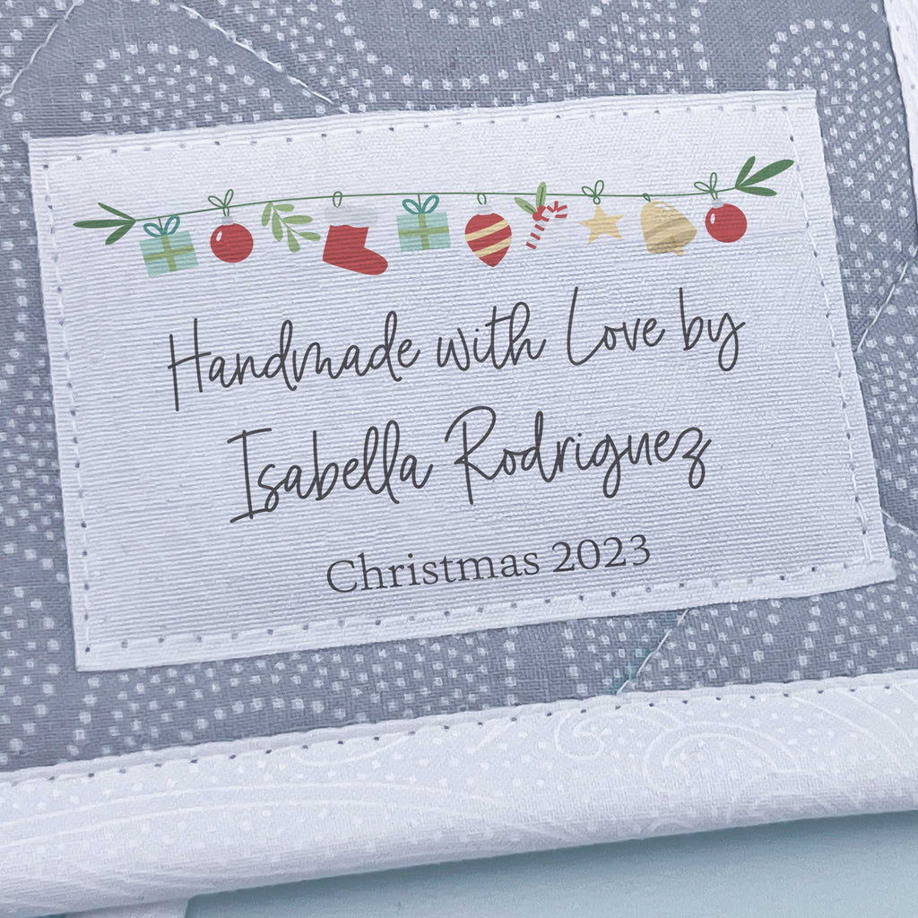 Christmas garland Sewing Label set – EverEmblem