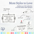 Cotton Swirl Accent Border (2"x3" Cotton - 12 labels/set) custom quilt labels quilt label ideas quilt label sayings