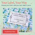 Cotton Swirl Accent Border with Fill in Blanks (2"x3" Cotton - 12 labels/set) diy quilt labels made by labels for quilts Quilt labels