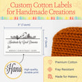Cotton Winter Birds with Fill in Blanks (2"x3" Cotton - 12 labels/set) diy tags for handmade items personalised tags for crafts handmade tags