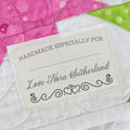 Cotton Double heart border with Fill in Blanks (2"x3" Cotton - 12 labels/set)