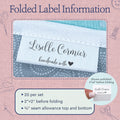 Cotton Handmade With Love (2"x1"-Cotton) fabric label printers clothing labels clothing tags