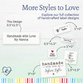 Cotton Two Line Tiny Labels (0.5"x1.5"-Cotton) fabric label printers clothing labels clothing tags