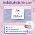 Cotton Stitched with Love (1.5"x1.5"-Cotton) handmade by tags fabric tags for handmade items handmade by labels