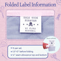 Cotton This Took Forever (1.5"x1.5"-Cotton) handmade by tags fabric tags for handmade items handmade by labels