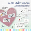 Cotton Rainbow Sewing Tags (2"x1"-Cotton) handmade labels personalized tags for handmade items custom tags for handmade items