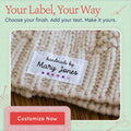 Cotton Purple Dots (2"x1"-Cotton) handmade tags for crafts labels for crafts hand made by labels