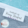 Cotton Purple Dots (2"x1"-Cotton) custom fabric labels for handmade items