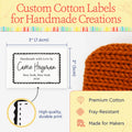 Cotton Classic Blanket Tag (2"x3"-Cotton) handmade with love personalized labels