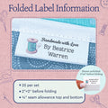 Cotton Thread Spool (2"x1"-Cotton) how to make a quilt label quilt tags iron on quilt labels quilt labels for sale