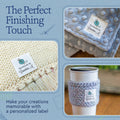 Cotton Knit Yarn Ball (1.5"x1.5"-Cotton) iron on apparel labels iron on name tags for clothing iron on clothing tags