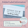 Cotton Crafted and Cursed (2"x1"-Cotton) iron on clothing labels iron on name labels iron on labels iron on labels for clothes