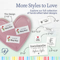 Cotton Spring Tulips (2"x1"-Cotton) iron on clothing labels iron on name labels iron on labels iron on labels for clothes