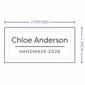 Cotton Modern Signature (2"x1"-Cotton) iron on clothing labels iron on name labels iron on labels iron on labels for clothes