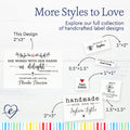 Cotton Crafted in Grace (2"x3"-Cotton) labels for handmade items