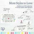 Cotton The Heartfelt Stitch (2"x3"-Cotton) labels for handmade items