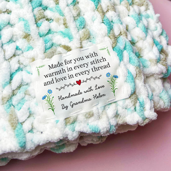 Cotton The Heartfelt Stitch (2"x3"-Cotton) labels for handmade items