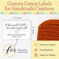 Cotton To have and to Hold (2"x3"-Cotton) labels for handmade items
