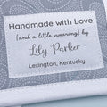 Cotton Large Text Only Label (2"x3"-Cotton) labels for handmade items