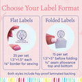 Cotton Christmas Stamp (1.5"x1.5"-Cotton) labels for knitting handmade labels for knitting handmade tags for knitting