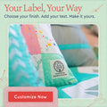 Cotton Christmas Stamp (1.5"x1.5"-Cotton) labels for knitting handmade labels for knitting handmade tags for knitting