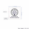 Cotton Christmas Stamp (1.5"x1.5"-Cotton) labels for knitting handmade labels for knitting handmade tags for knitting
