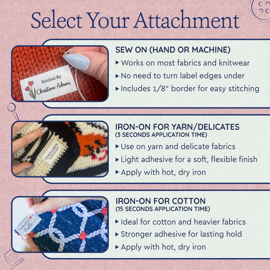 Cotton Heart and Swirls (2"x1"-Cotton) labels for sewing projects sew in clothing labels custom fabric labels