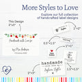 Cotton Christmas Garland with Fill in Blanks (2"x3" Cotton - 12 labels/set) made especially for you labels fabric labels for clothes sewing labels custom