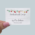 Cotton Christmas Garland with Fill in (2"x3" Cotton - 12 labels/set)