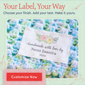 Cotton Floral Watercolor (2"x3"-Cotton) personal labels for sewing handmade labels for sewing personalized sewing tags