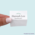 Cotton Simple Laurel Labels (2"x1"-Cotton) labels for handmade items