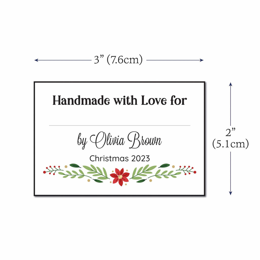 Christmas garland quilt label set sew in labels – EverEmblem