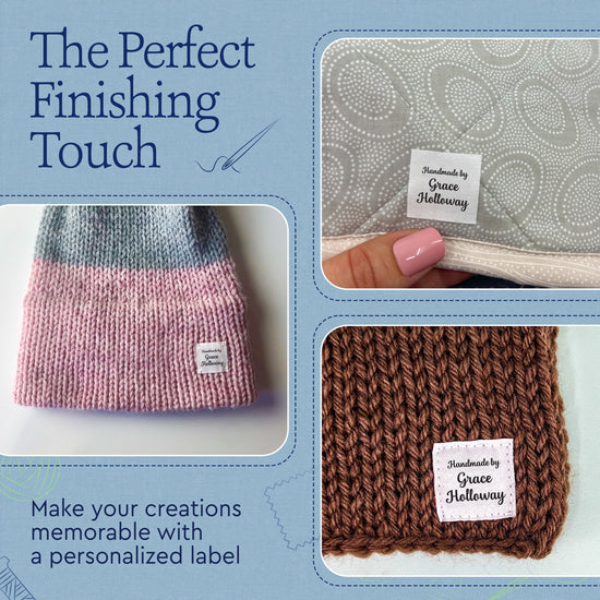 Cotton Small Text Labels - 3 lines (1"x1"-Cotton) personalized name tags clothing name tags clothing labels for kids