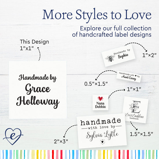 Cotton Small Text Labels - 3 lines (1"x1"-Cotton) personalized name tags clothing name tags clothing labels for kids