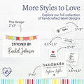 Cotton Colorful Banner (2"x3" Cotton - 12 labels/set) Personalized Sewing Labels Custom iron on Labels Custom printed fabric tags