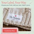 Cotton Simple Heart (2"x1"-Cotton) printed clothing labels apparel custom labels custom clothing tags