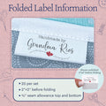 Cotton Double Hearts (2"x1"-Cotton) quilt label ideas quilt label sayings Sewing labels for quilts custom quilting labels