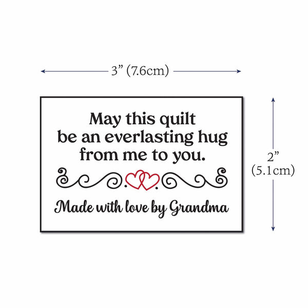 Large personalized Labels custom made for handmade quilts | EverEmblem