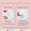 Cotton Hearts and Dots (1"x1"-Cotton) Sew-in fabric labels custom product labels Custom fabric labels