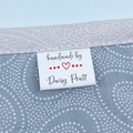 Cotton Hearts and Dots (1"x1"-Cotton) best iron on labels