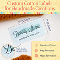 Cotton Splash Of Blue (2"x1"-Cotton) sew in name labels sewable name tags name labels kids