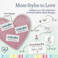 Cotton Splash Of Blue (2"x1"-Cotton) sew in name labels sewable name tags name labels kids